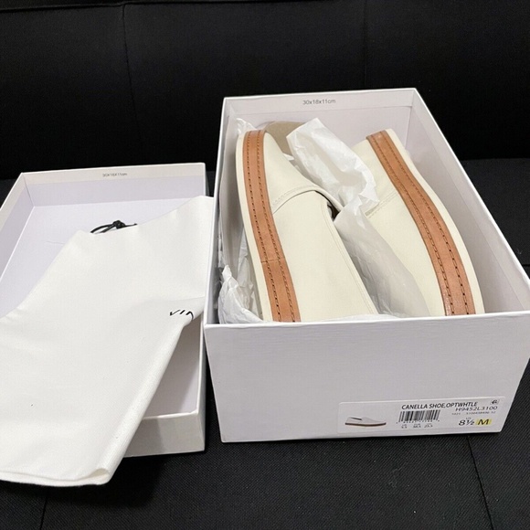 Vince Canella Shoe Optic White Women 8.5M - Picture 8 of 10